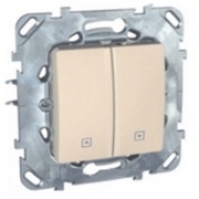 Выключатель  для управления рольставнями SE Unica, бежевый