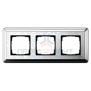 Рамка 3-ая Gira ClassiX Art Хром/Хром