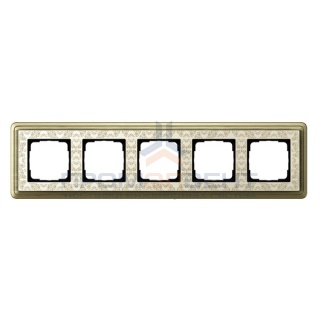 Рамка 5-ая Gira ClassiX Art Бронза/Кремовый