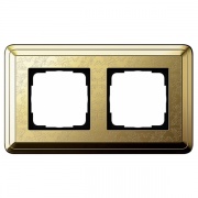 Рамка 2-ая Gira ClassiX Art Латунь/Латунь