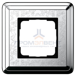 Рамка 1-ая Gira ClassiX Art Хром/Хром