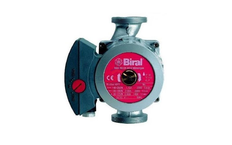 Насос циркуляционный Biral M 15-1 с гайками 1