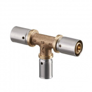 Тройник переходной Oventrop Cofit P - 63x6.0 x 40x3.5 x 63x6.0 (прессовой, латунь)