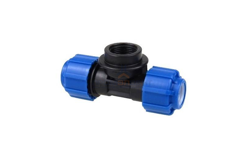 Тройник с переходом на внутреннюю резьбу Политэк - 25 x 1/2