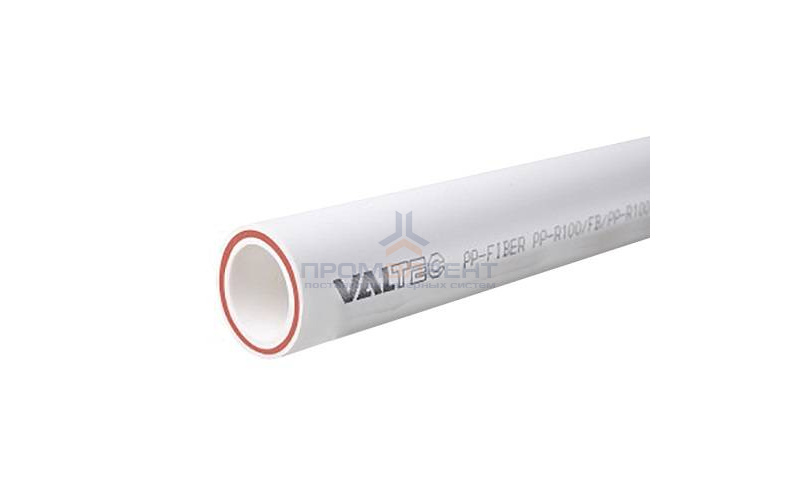 Труба полипропиленовая армированная стекловолокном VALTEC PP-FIBER - 32x4.4 (PN20, штанга 4 м.)