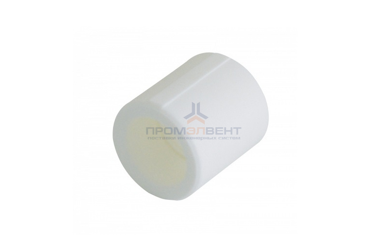 Муфта KALDE - 50 (для полипропиленовых труб под пайку, цвет белый)