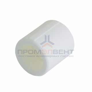 Муфта KALDE - 50 (для полипропиленовых труб под пайку, цвет белый)