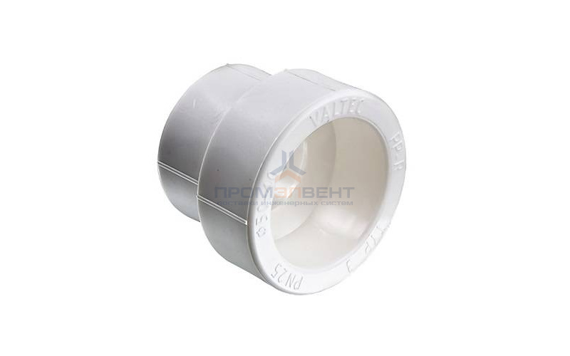 Муфта редукционная VALTEC VTp.705 - 75 x 32 (для полипропиленовых труб под пайку, цвет белый)