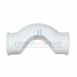 Обвод короткий KALDE - 20 (для полипропиленовых труб под пайку, цвет белый)