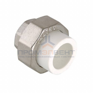 Переход на внутреннюю резьбу разъемный VALTEC VTp.762 - 20 x 3/4" (для полипропиленовых труб, белый)