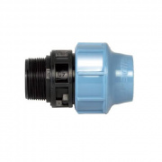 Переход на наружную резьбу UNIDELTA 1003 - 16 x 3/4" (винтовой, для труб ПНД, резьба пластиковая)