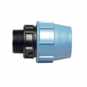 Переход на наружную резьбу UNIDELTA 1003 - 63 x 1"1/2 (винтовой, для труб ПНД, резьба пластиковая)