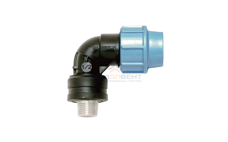 Переход на наружную резьбу угловой UNIDELTA 1039 - 25 x 3/4