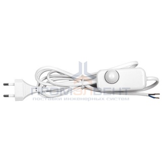 Сетевой шнур DM103-200W 230V 1,5+0,5м (с диммером) белый