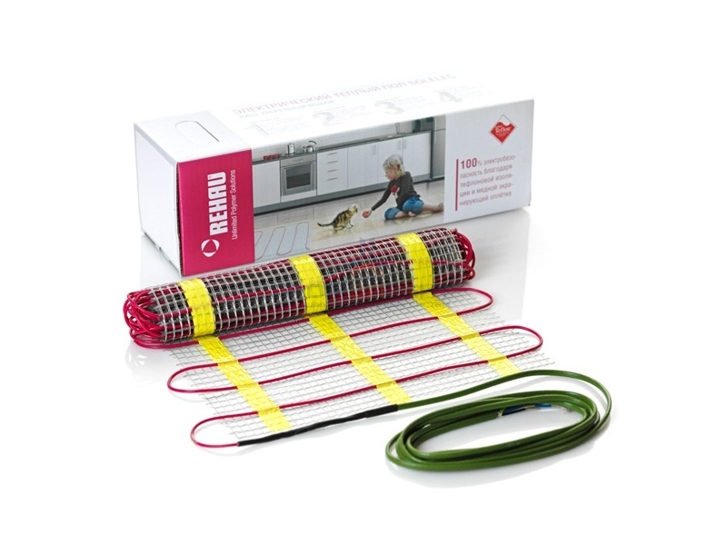 Нагревательный двужильный мат REHAU SOLELEC TM-V 160  640W (0,5х8м) 4m2