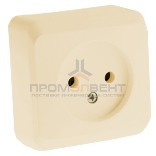 Розетка б/з Этюд кремовая [уп 25 шт]