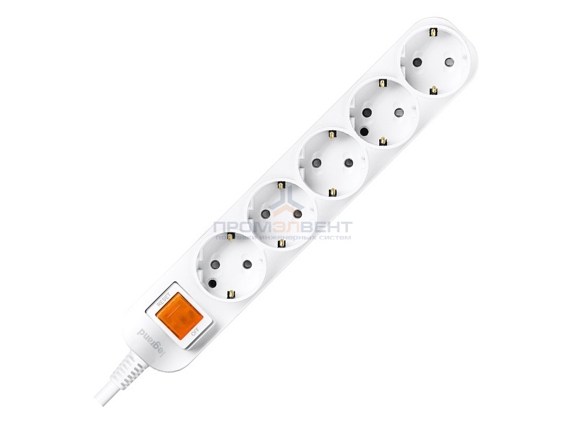 Anam Legrand e-Fren 5 Удлинитель с выключателем, шнур 4.5м, 16A, 250V
