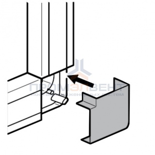 Плоский угол 16x16мм Legrand METRA