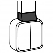 Адаптер QUTEO для кабель-канала 15x10мм Legrand METRA