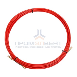 Кабельная протяжка стеклопруток d3,5мм, 15м красная, (мини УЗК в бухте)
