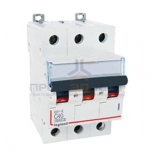 Автоматический выключатель Legrand DX3-E C40 3П 6000/6kA (автомат)