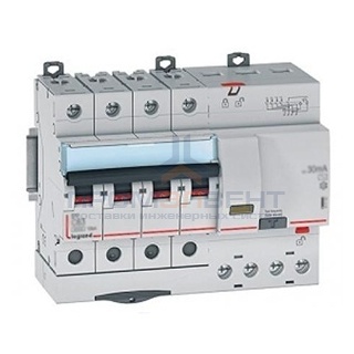 Дифавтомат Legrand DX3 АВДТ 4П C63А 30MA-AC тип AC 7 модуля