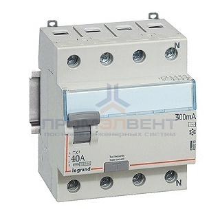 УЗО Legrand DX3 ВДТ 4П 40А 300мА тип A