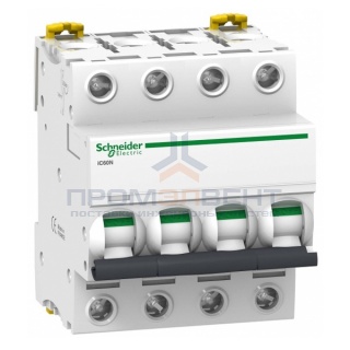 Автоматический выключатель Schneider Electric Acti 9 iC60N 4П 25A 6кА B (автомат)